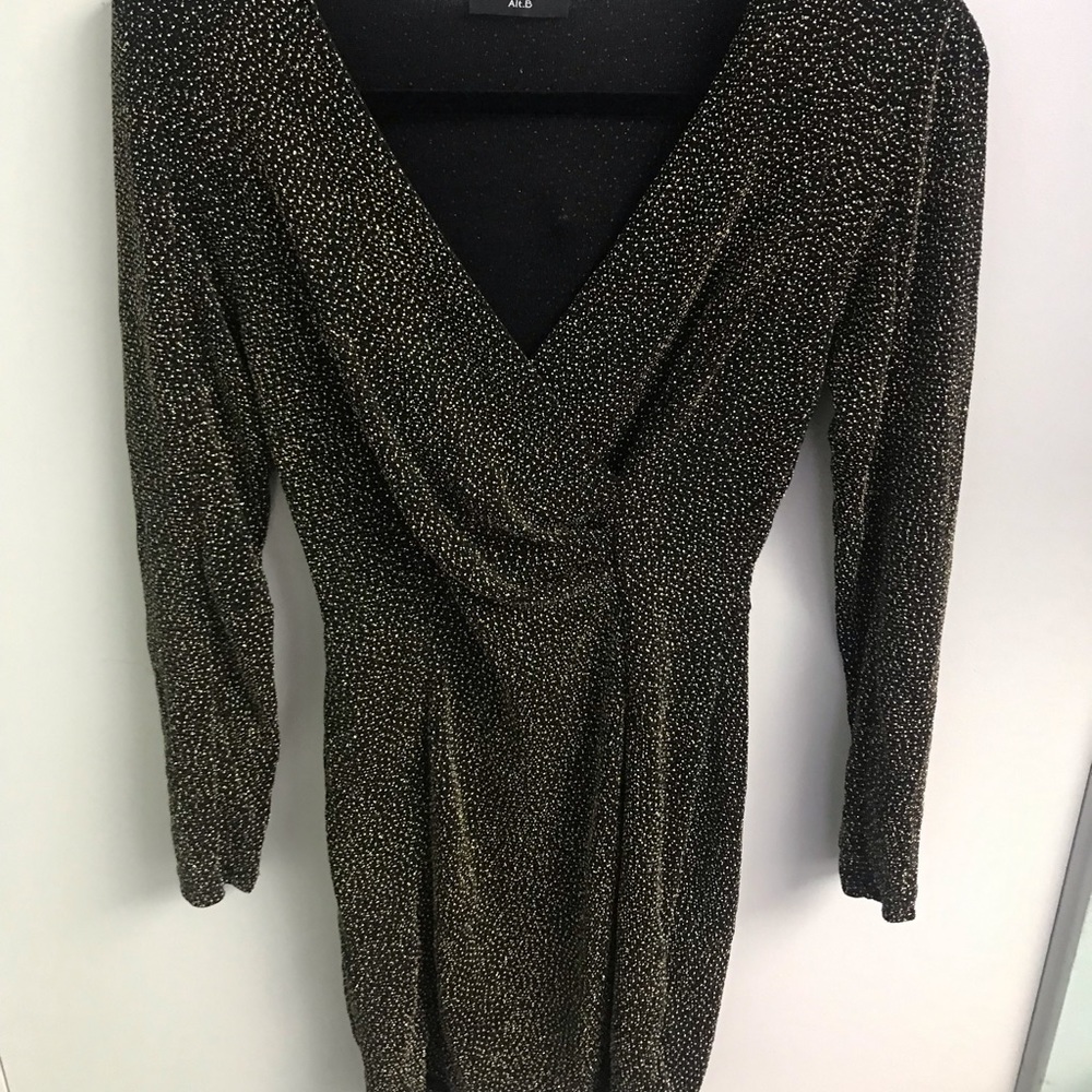 Black & Gold Sparkle Dress